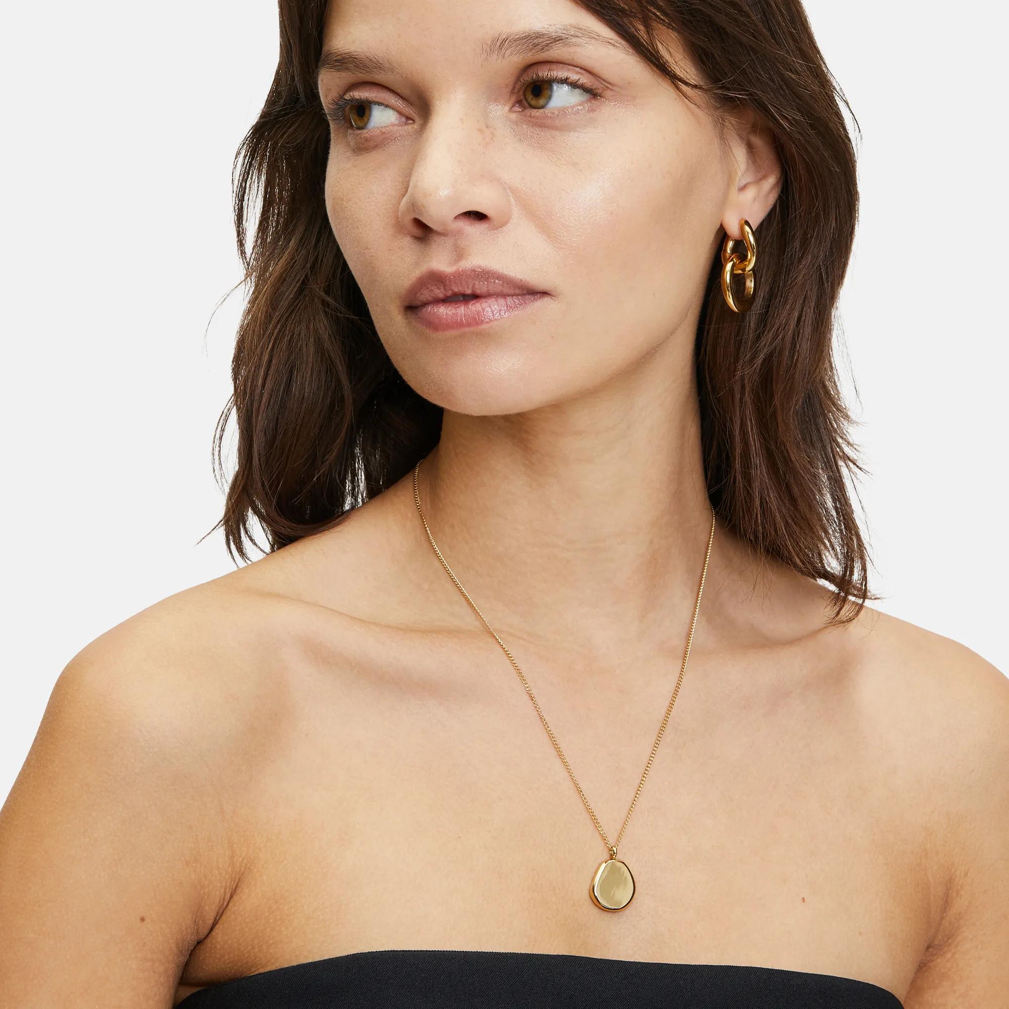 Thumbnail - Liebeskind Berlin Halsketten - Edelstahl The Organic Pendant - Gr. unisize - in Quarz - für Damen