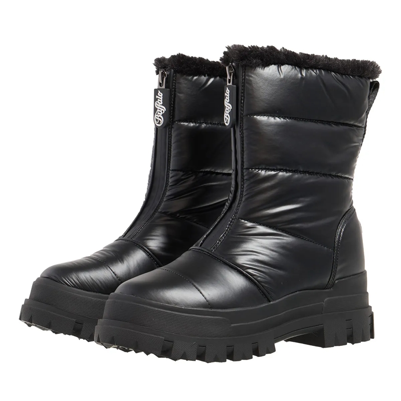 Buffalo Winterboots Aspha Quilt Zip Black