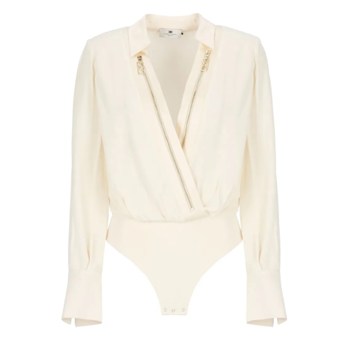 Elisabetta Franchi Viscose Body Shirt Neutrals 