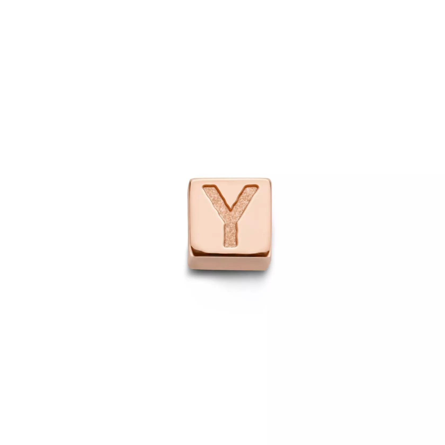 Isabel Bernard Charms - Y Rosegold La Concorde Felie 14 Karat Collier Cube - Gr. unisize - in Quarz - für Damen