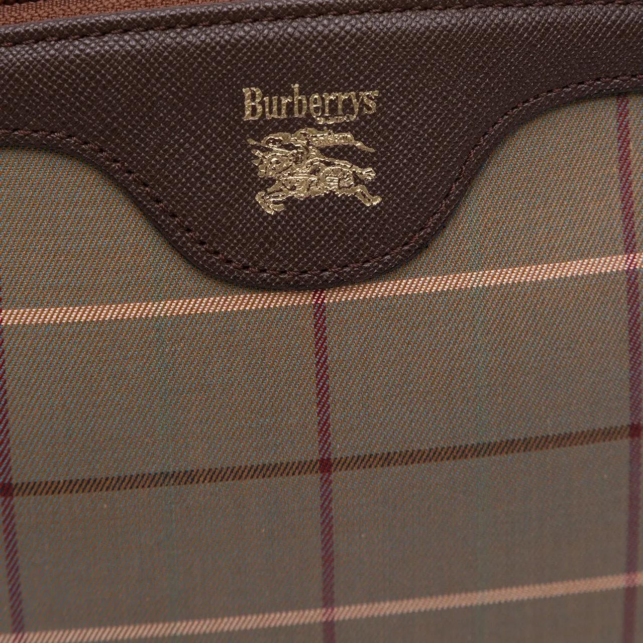 Thumbnail - Burberry Clutches - Vintage Check Canvas Clutch - Gr. unisize - in Braun - für Damen