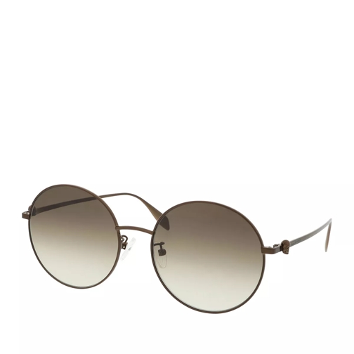 Alexander McQueen AM0275S-002 59 Sunglass WOMAN METAL Brown Sunglasses
