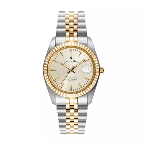 Jacques du Manoir Jacques du Manoir Inspiration Classic Damenuhr JWG Gold farbend,Silber farbend Quartz Horloge