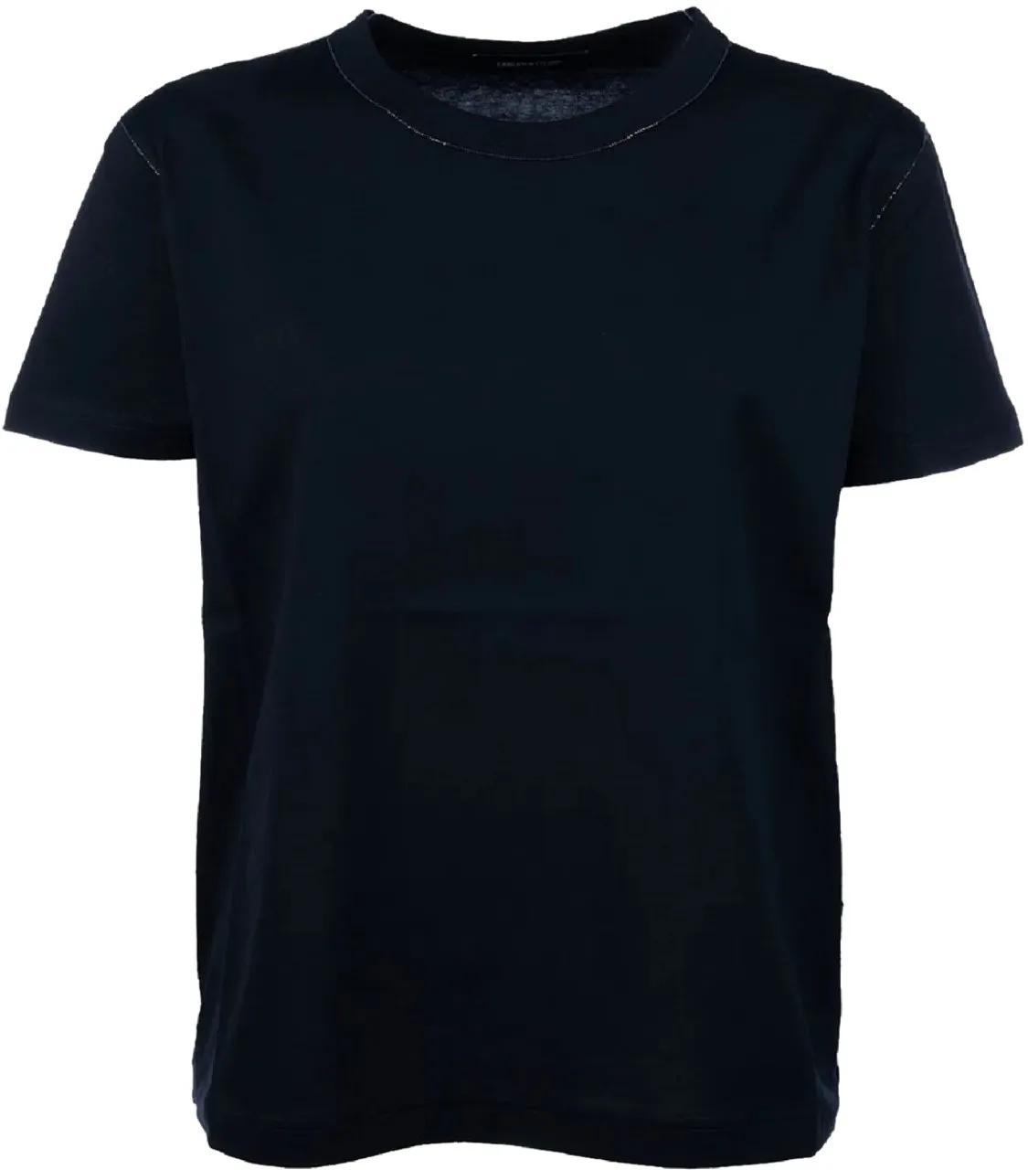 Thumbnail - Fabiana Filippi - Relaxed-Fit Black Jersey T-Shirt - Größe 40 - bunt