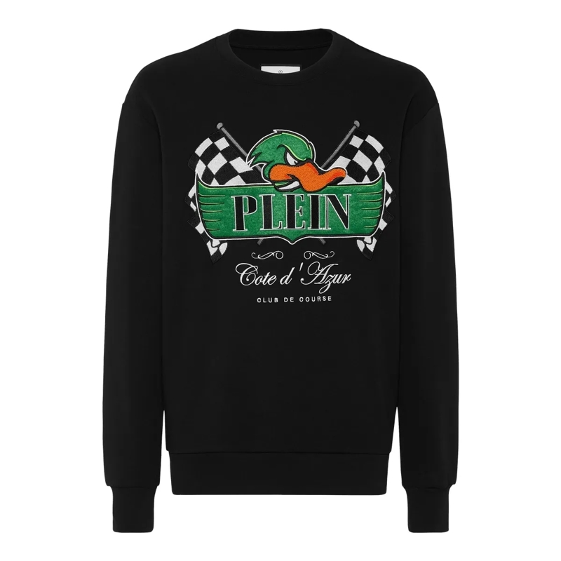 Philipp Plein Top Sweatshirt Duck schwarz