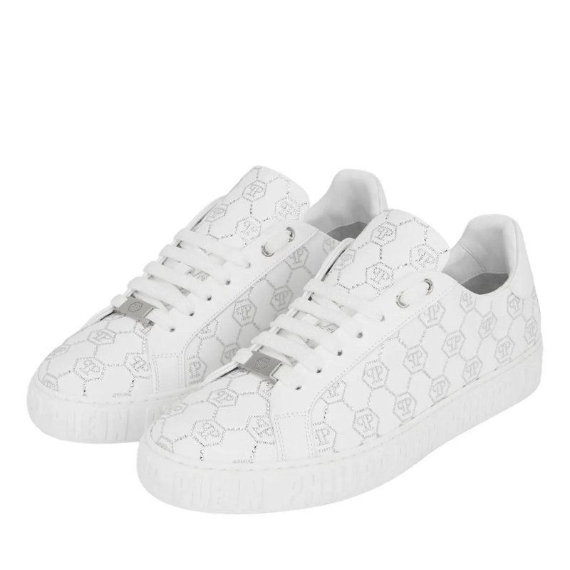 Philipp Plein Low-Top-Sneaker Entdecken Sie die Einzigartigkeit dieser funkelnde weiss(Image 2)