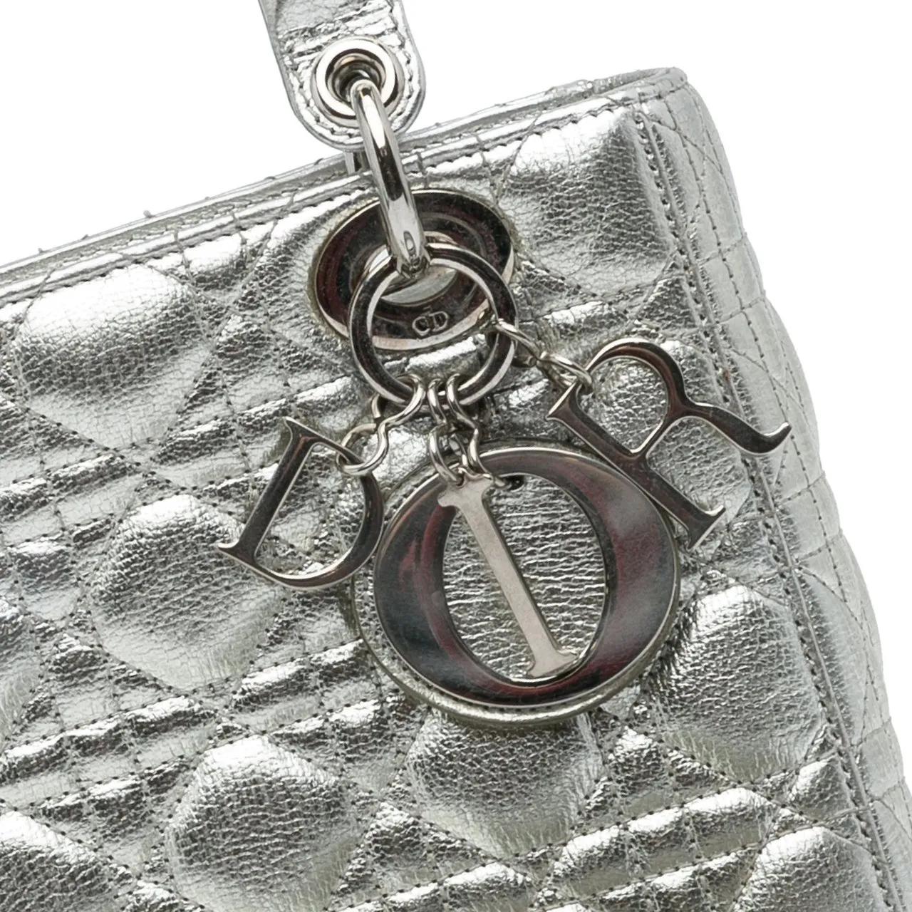 Thumbnail - Christian Dior Hobo Bags - Small Metallic Grained Calfskin Cannage My ABCDior - für Damen