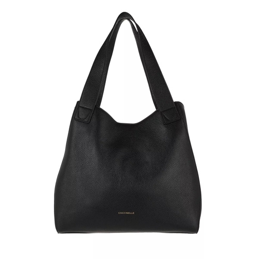 Coccinelle Concrete Journal Handbag Bottalatino Leather  Noir Hobo Bag