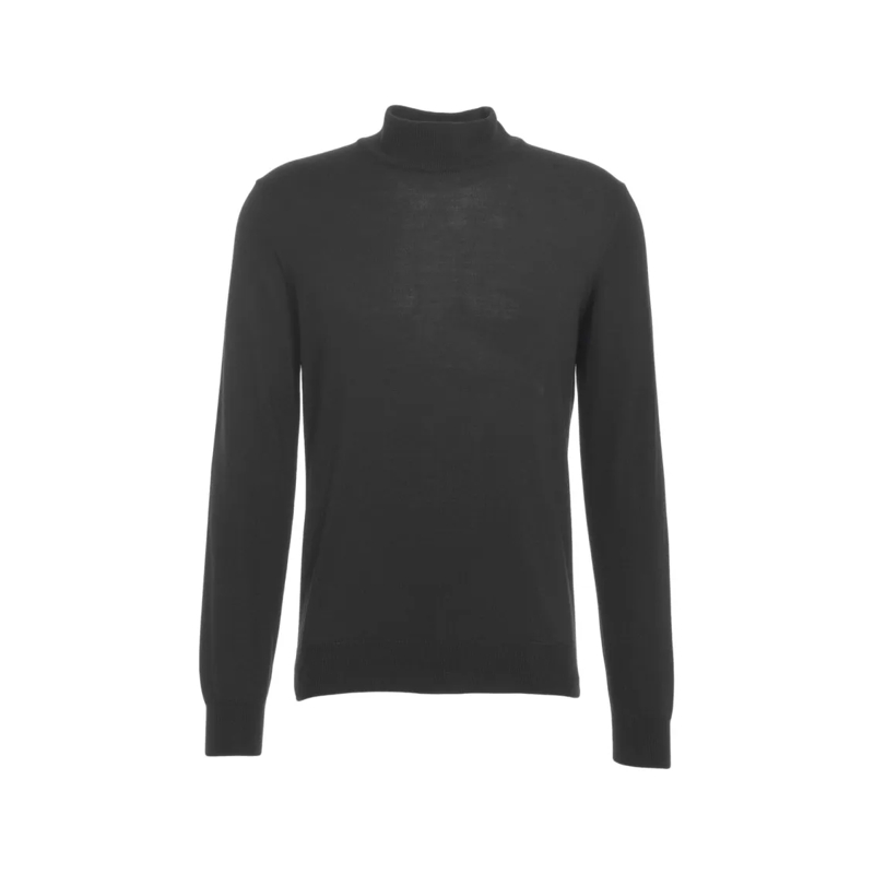 Kangra Pullover Slim-Fit Turtleneck Sweater With Ribbed Cuffs Black