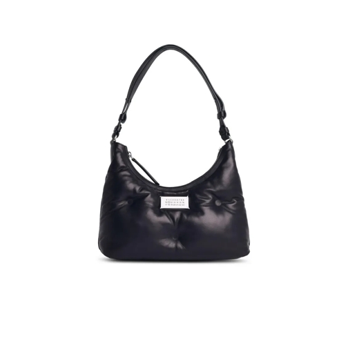 Maison Margiela Sac à bandoulière Hobo Glam Slam' Black Leather Bag Black