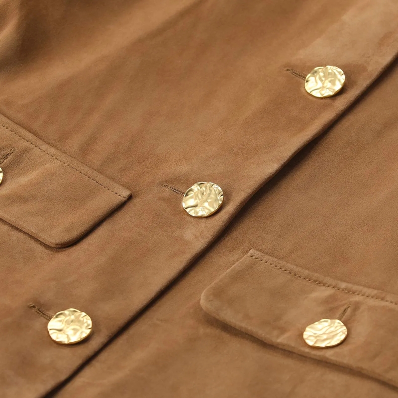 Arma Übergangsjacke Jacke Lorenne aus Veloursleder braun(Image 3)