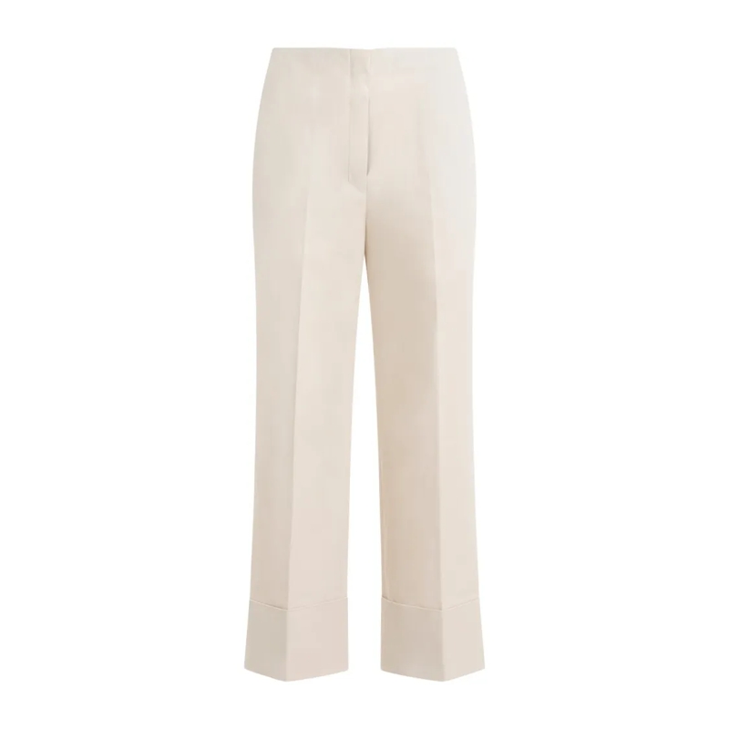 Theory  Sand Cotton Pants Neutrals