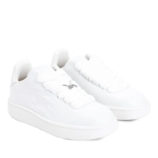 Burberry White Leather Sneakers White scarpa da ginnastica bassa