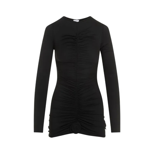 La Reveche Lillibet Black Polyamide Mini Dress Black 