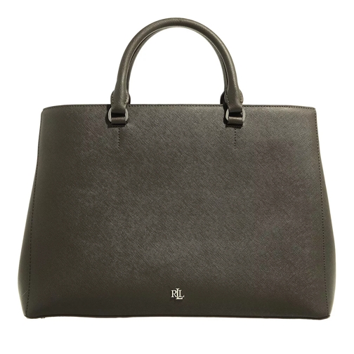 Lauren Ralph Lauren Hanna 37 Satchel Large Dark Olive Axelremsväska