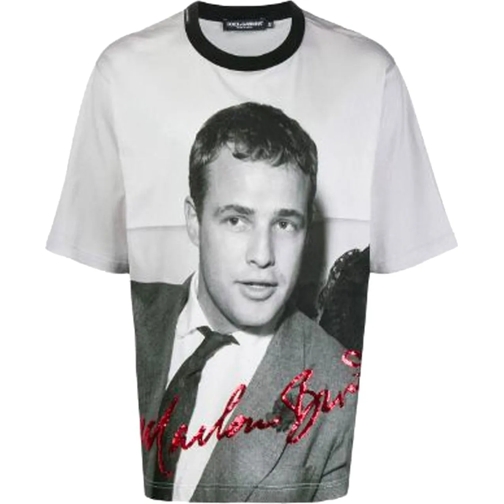 Dolce&Gabbana T-shirts Dolce & Gabbana Marlon Brando T-Shirt schwarz