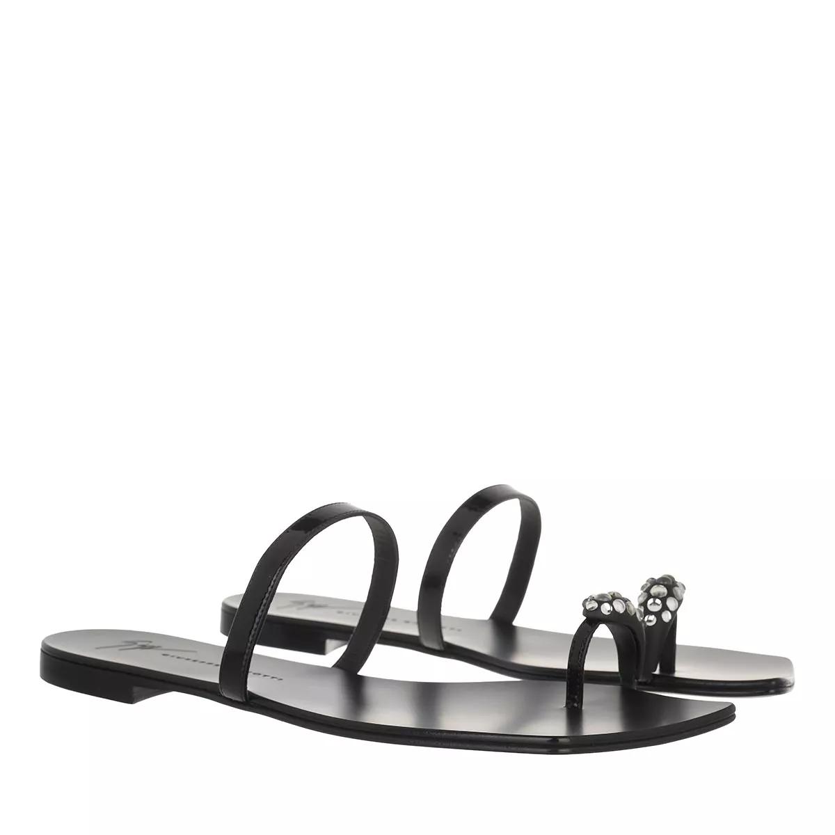 Giuseppe Zanotti Flat Sandal Black Flip Flop