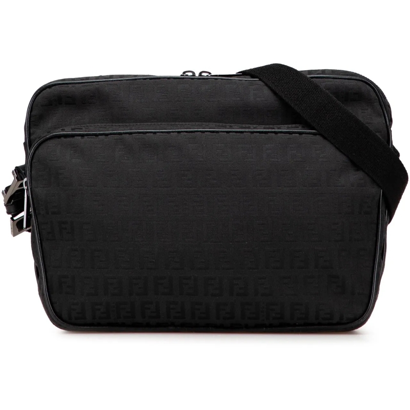 Fendi Sac à bandoulière Zucchino Canvas Crossbody schwarz