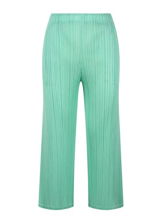 ISSEY MIYAKE PLEATS PLEASE - March Pleated Trousers - Größe 3 - green