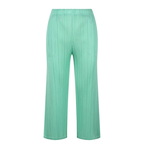 ISSEY MIYAKE PLEATS PLEASE March Pleated Trousers Green 