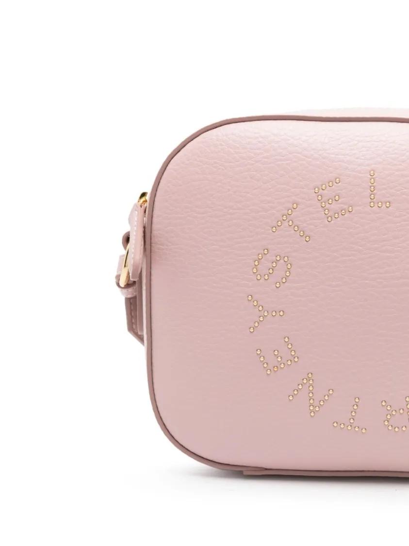 Stella Mccartney Hobo bags Shoulder Bag With Logo in roze