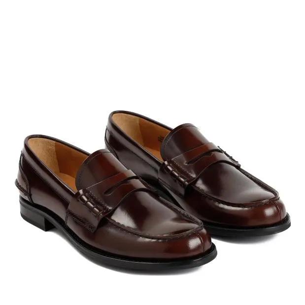 Church%27s Loafers & Ballerinas - Tabac Leather Pembrey Loafers - Gr. 36 (EU) - in Schwarz - für Damen