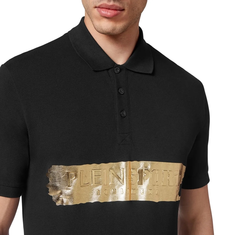 Plein Sport Top Poloshirt schwarz(Image 4)