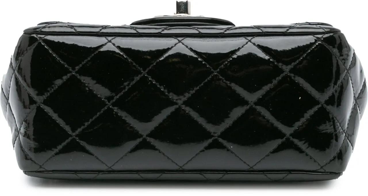 Thumbnail - Chanel Hobo Bags - Mini Square Classic Patent Single Flap - Gr. unisize - in Schwarz - für Damen
