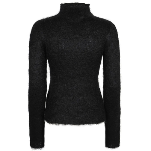 Marni Rollkragenpullover Brushed Knit Black Mohair Sweater Black