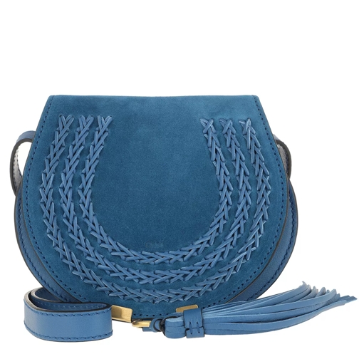 Chloé Mini Marcie Shoulder Bag Smoky Blue Saddle Bag