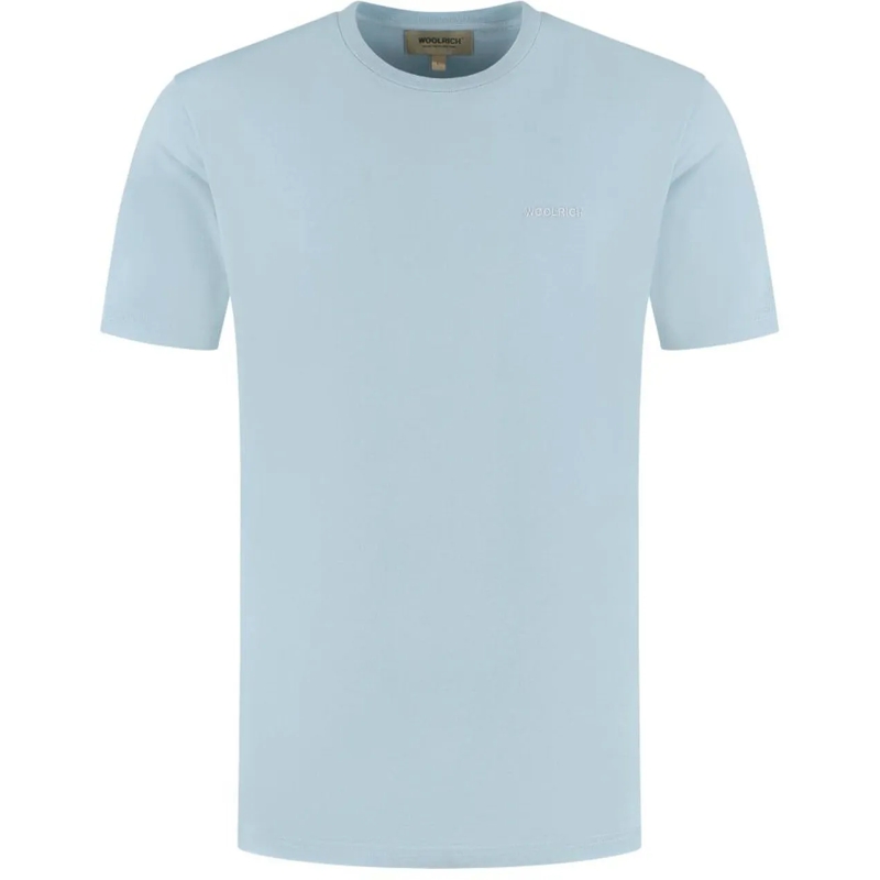 Woolrich T-shirt Premium Jersey Logo T-shirt blau