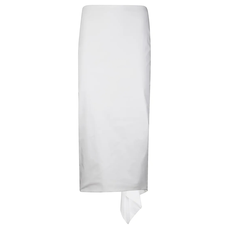 THE LATEST Jupe midi High-Waisted Stretch Cotton Midi Skirt White