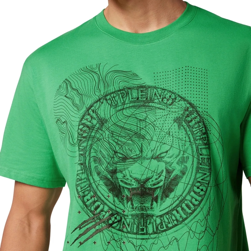 Plein Sport T-Shirt T-Shirt Tiger grün(Image 5)
