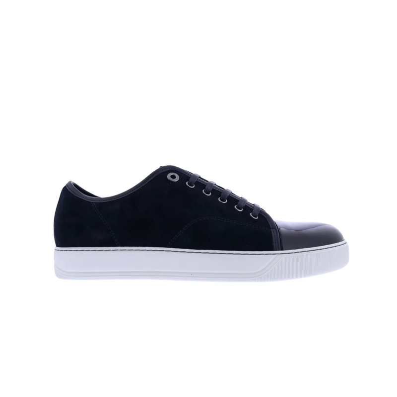 Lanvin Low-Top-Sneaker Heren Basket Basse Veau Velours blau