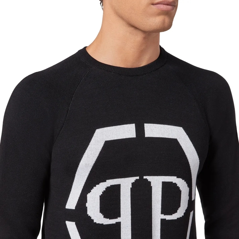 Philipp Plein  Rundhalspullover schwarz(Image 3)