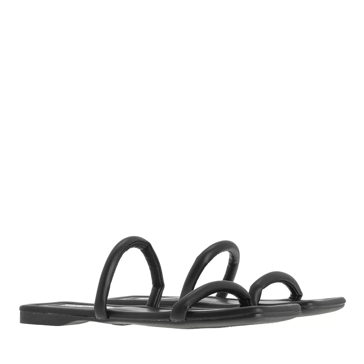 Steve madden black on sale slip on sandals