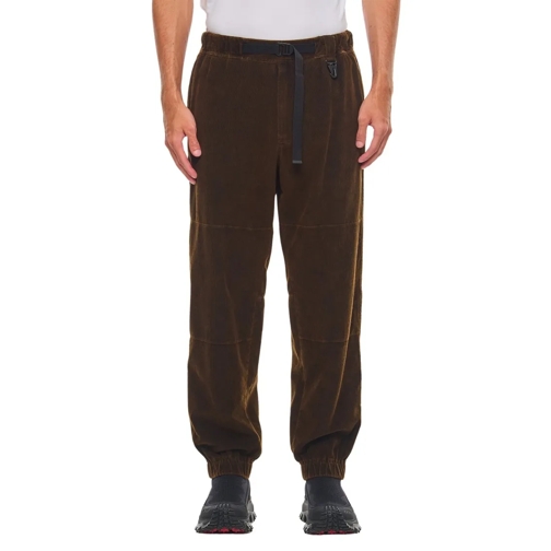 Moncler Brown Ribbed Trousers Brown 