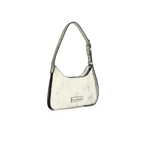 Acne Studios Schultertasche Small Leather Bag White