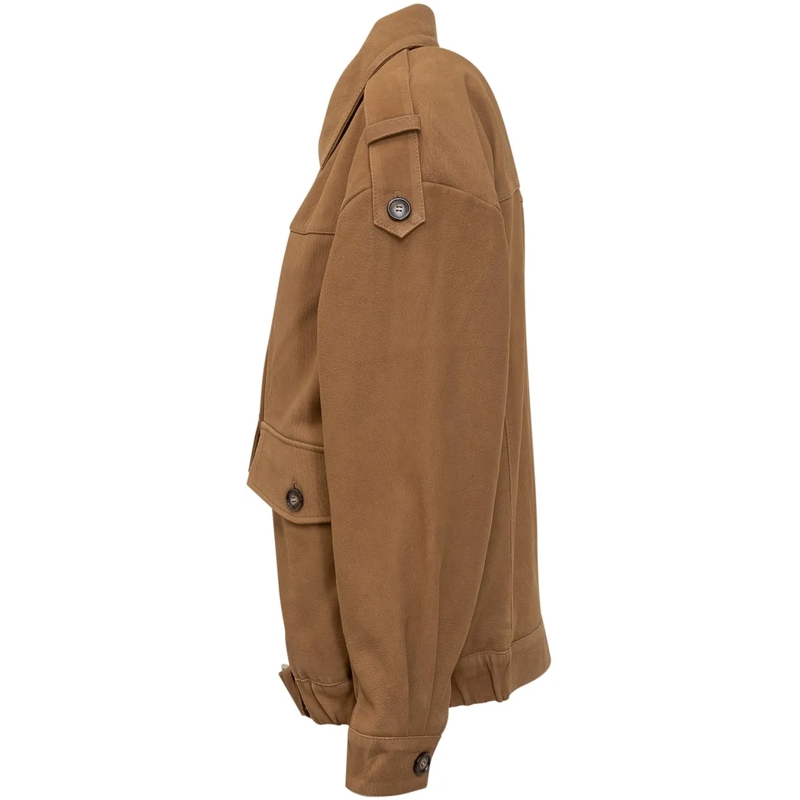 Iro Veste en cuir Giacca in Pelle Cammello con Cintura Iro beige(Image 3)