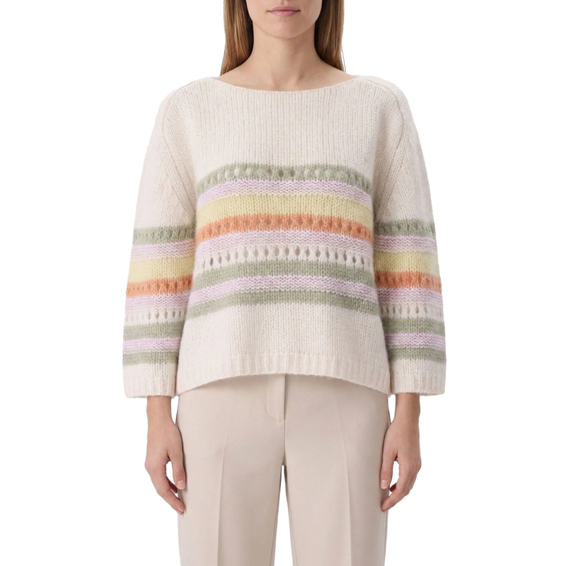 Hemisphere Pullover Pullover aus Kaschmirmix weiß(Image 2)