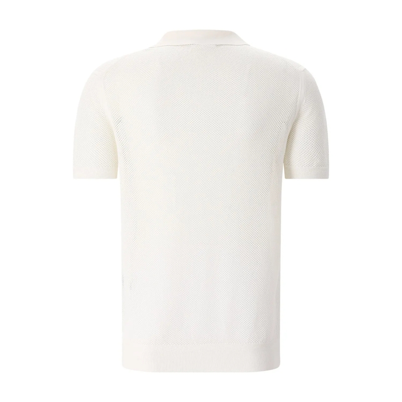 Tom Ford Polohemd Poloshirt mit Seide schwarz(Image 11)