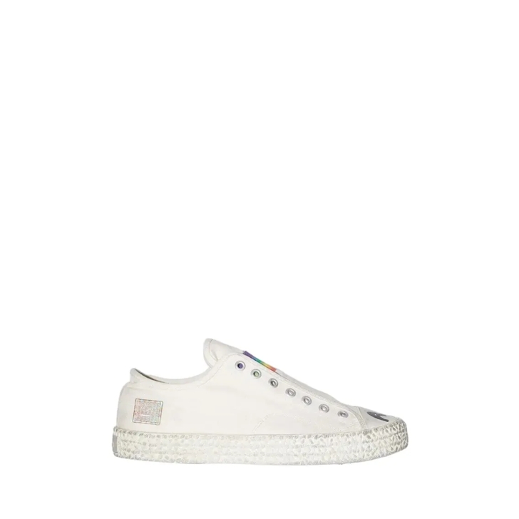 スニーカー Acne Studios Rainbow Lace-Up Sneakers Acne Studios Rainbow Lace-Up Sneakers White | Low-Top Sneaker