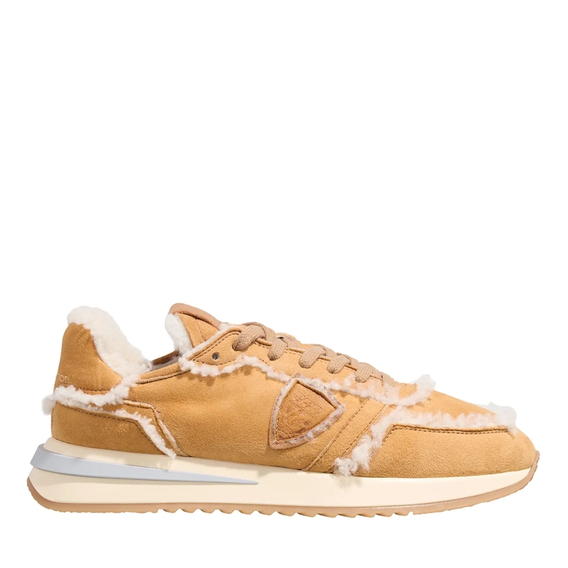 Philippe Model Low-Top-Sneaker Tropez 2.1 Low Woman Mouton Daim_Cognac