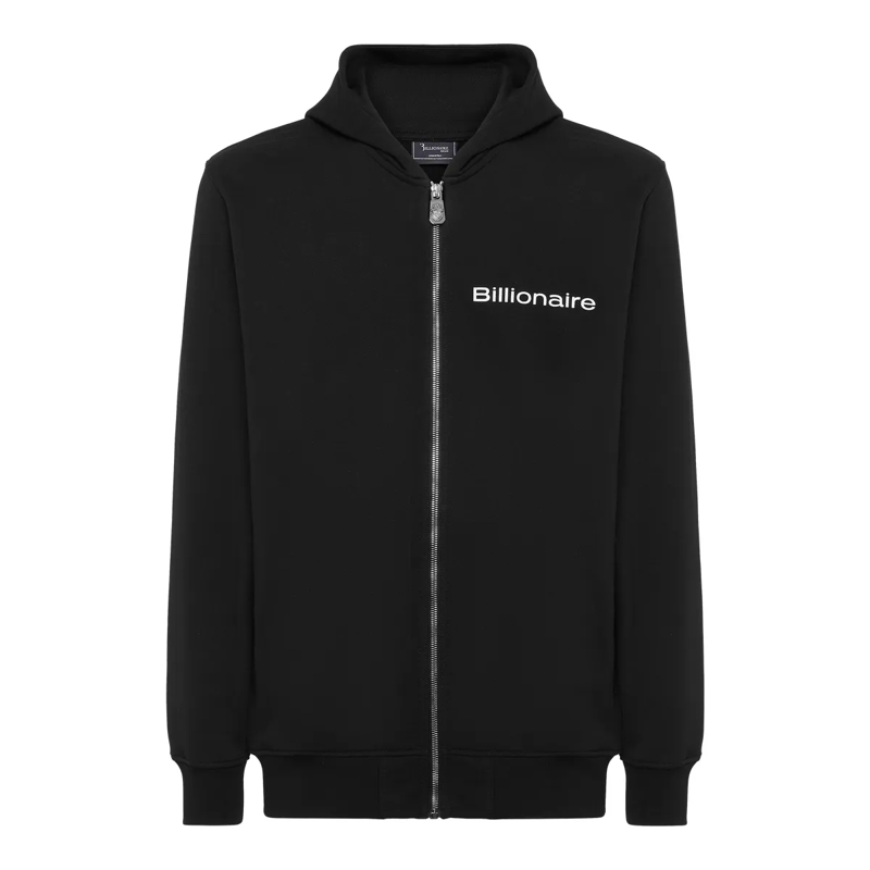 BILLIONAIRE Top Kapuzen-Sweatjacket schwarz