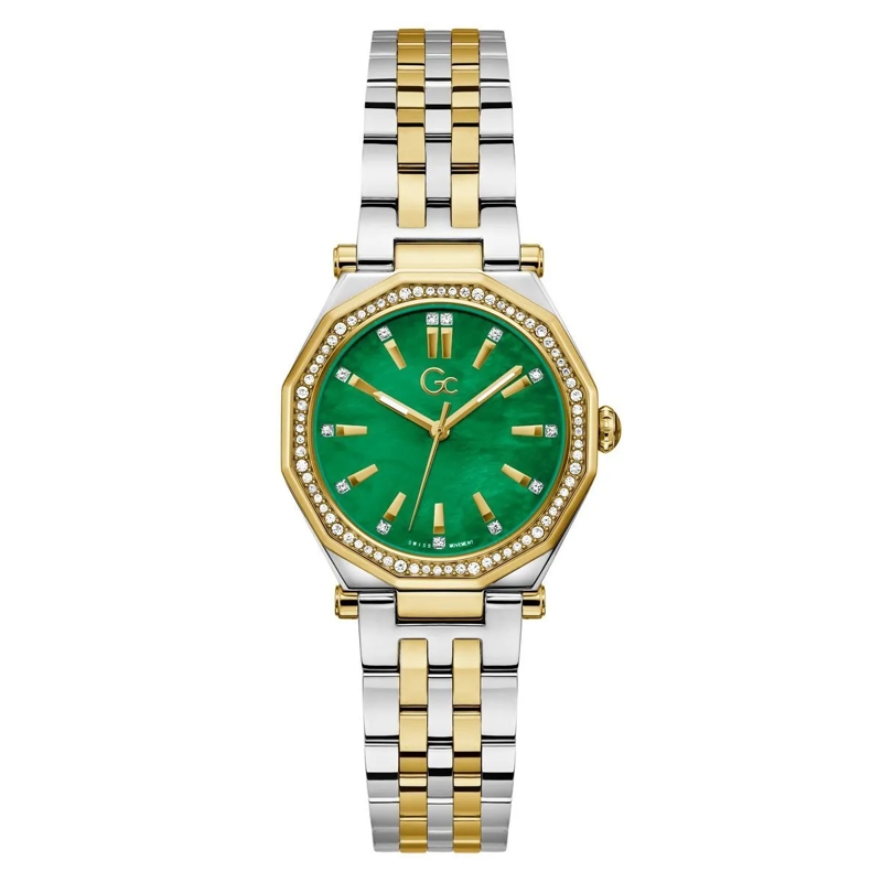 GC Quarzuhr Quarz-Analoguhr Gc Gleam silber