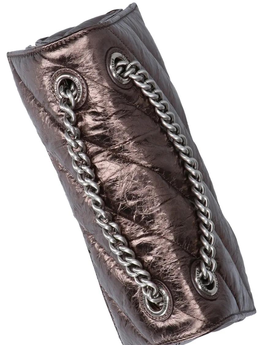 Balenciaga Hobo bags Small 'Cush Chain' Shoulder Bag – Brown in bruin