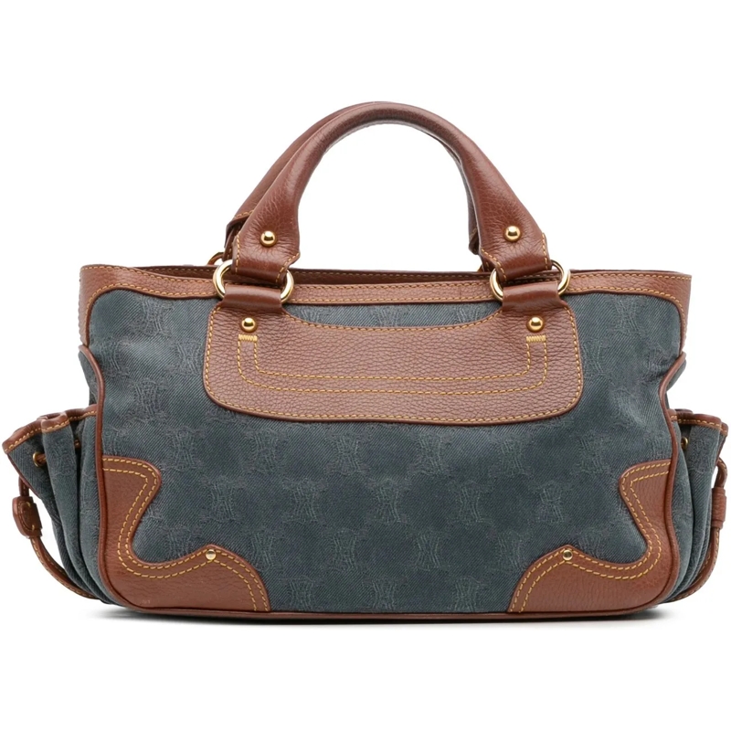 Celine Tote Macadam Denim Boogie Handbag blau