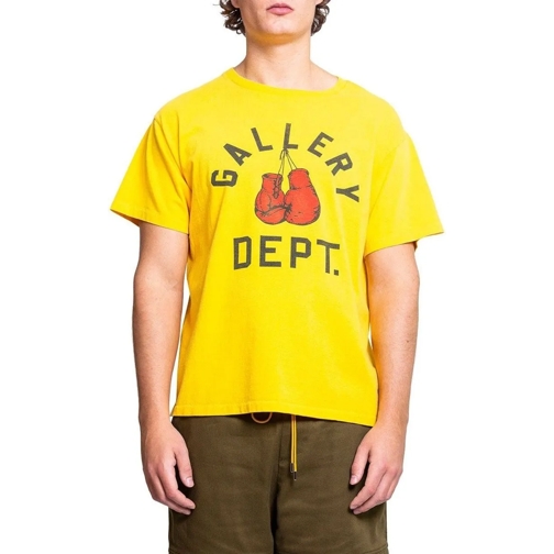 GALLERY DEPT T-Shirts BOXING MERCH TEE GOLDEN YELLOW gelb