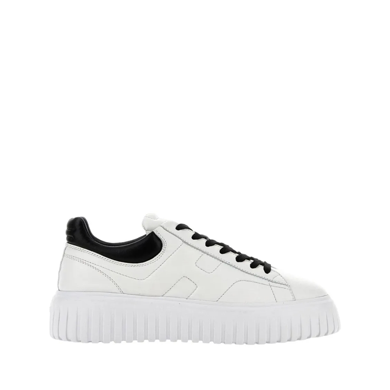 Hogan Lage-top sneaker Dynamic White Leather Sneakers With Black Accents White