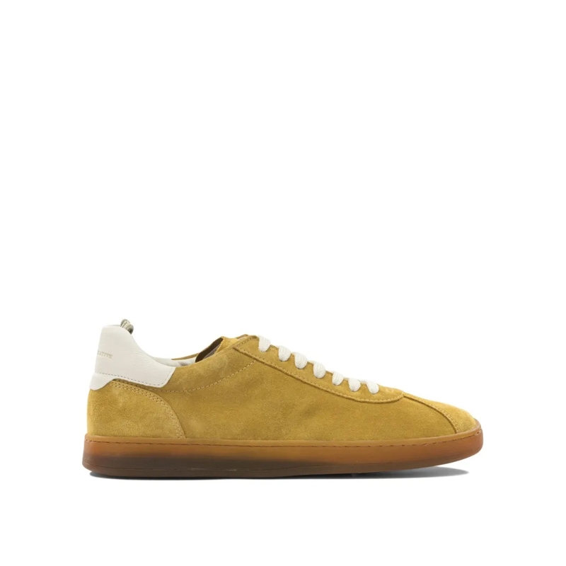 Officine Creative Low-Top-Sneaker Slip-On Sneakers With Vibrant Mustard Suede Upper  Brown
